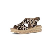 Gabor 84.556 F Sandales pour femme, Léopard marron., 42 EU