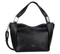 Gabor bags Brianne Sac à bandoulière pour femme avec fermeture éclair Grand format, Noir, L, Moderne