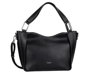 Gabor bags Brianne Sac à bandoulière pour femme avec fermeture éclair Grand format, Noir, L, Moderne