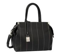 Gabor bags Gela Stripe Sac à bandoulière avec fermeture Éclair pour femme Taille M, Noir, m, Moderne