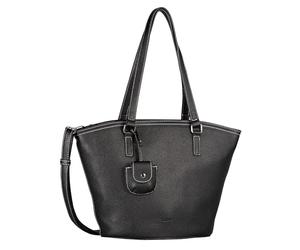 Gabor bags Layla Sac à bandoulière pour femme avec fermeture éclair Grand format, Noir, L, Moderne
