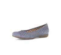 Ballerines en soft nubuk femme Gabor Bleu 42