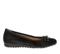 Gabor - Ballerines Noires en Daim à Lacets - Femme - Chaussures - Noir - Taille: 36 EU
