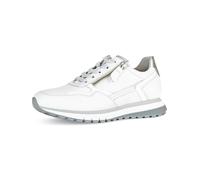 Gabor Baskets basses pour femme, chaussures basses pour femme, largeur supplémentaire confortable (H), Blanc argenté 50, 39 EU Large