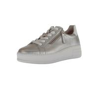 GABOR Baskets basses argent / blanc, Taille 42