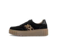 Gabor Baskets basses pour femme - 6017.02 - Largeur H - Lacets, Sable noir., 36.5 EU Weit
