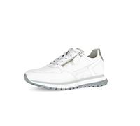 Gabor Baskets basses pour femme, chaussures basses pour femme, largeur supplémentaire confortable (H), Blanc argenté 50, 39 EU Large