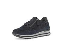 Gabor Baskets basses pour femme, chaussures basses pour femme, largeur supplémentaire confortable (H), Bleu foncé 46, 42 EU Weit