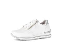 Gabor Baskets basses pour femme, chaussures basses pour femme, largeur supplémentaire confortable (H), Blanc argenté 51, 37 EU Large