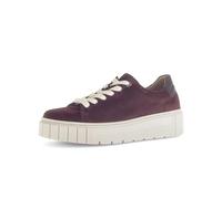 Gabor Baskets basses pour femme, chaussures basses pour femme, largeur supplémentaire confortable (H), Merlot 38, 37.5 EU Weit