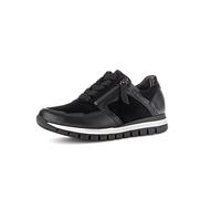 Gabor Baskets basses pour femme, chaussures basses pour femme, largeur supplémentaire confortable (H), Noir 37, 42 EU Weit