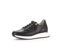Gabor Baskets basses pour femme, chaussures basses pour femme, largeur supplémentaire confortable (H), Noir 57., 40 EU Large