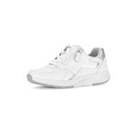 Gabor Baskets basses pour femme, White Silver 52, 40 EU
