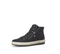 Gabor Baskets hautes pour femme, chaussures basses pour femme, semelle intérieure amovible, Noir , 37.5 EU