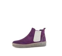 Gabor Femme Bottines, Dame Bottines Chelsea,Semelle intérieure Amovible,Bottes de Glisse,Plat,Demi-Bottes,Violet (Dark-Orchid) / 30,37.5 EU / 4.5 UK