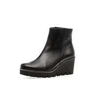 Gabor Bottines à talon compensé pour femme, Best Fitting, Noir 27., 38.5 EU