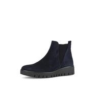 Gabor Bottines Chelsea pour femme, largeur supplémentaire confortable (H), Bleu foncé 46, 44 EU Weit