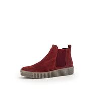 Gabor Bottines Chelsea pour femme, semelle intérieure amovible, Best Fitting, Rouge Dark Opera, 35 EU