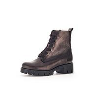 Gabor Bottines de combat pour femme, semelle intérieure amovible, Best Fitting, Marron mokka, 38.5 EU