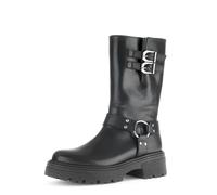 Gabor Bottines de motard pour femme, meilleur ajustement, doublure chaude, Noir 27., 41 EU