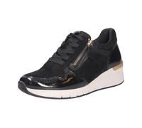 Gabor - Chaussure à lacets confortable en cuir verni - Femme - Chaussures - Noir - Taille: 41 EU