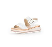 Gabor Sandales compensées Flecht Twist Nappa cuir blanc Taille 39