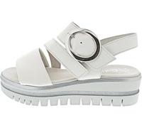 Gabor Damen Sandaletten, Frauen Sandalen,Best Fitting,Freizeitschuhe,offene Schuhe,Strandschuhe,Sommersandalen,Latte (Silber),38.5 EU / 5.5 UK