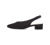 Gabor Escarpins Sling Noirs en Tissu Mixte, Talon jusqu à 45 mm