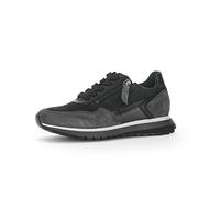 Gabor Femme Baskets, Dame Baskets Basses,Semelle intérieure Amovible,Chaussure à Lacets,Chaussure de Sport,Gris (Dark-Grey/Graphit/Schwarz) / 40,39 EU / 6 UK