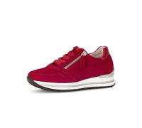 Gabor Femme Baskets, Dame Baskets Basses,Semelle intérieure Amovible,Chaussure Basse,Chaussure à Lacets,Rouge (Rubin/Rosso),43 EU / 9 UK