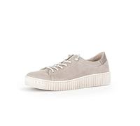 Gabor Femme Baskets, Dame Baskets Basses,Semelle intérieure Amovible,Chaussure Basse,Chaussure de Ville,Loisirs,Marron (Visone),37 EU / 4 UK