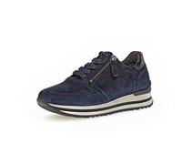 Gabor Femme Baskets, Dame Baskets Basses,Semelle intérieure Amovible,Chaussure de Sport,Semelle à Plateforme,Loisirs,Bleu (Dark-Blue),39 EU / 6 UK