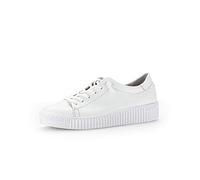 Gabor Femme Baskets, Dame Baskets Basses,Semelle intérieure Amovible,Semelle à Plateforme,Chaussure Basse,Loisirs,Blanc (Weiss),38.5 EU / 5.5 UK