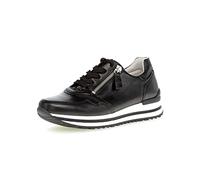Gabor Femme Baskets, Dame Baskets Basses,Semelle intérieure Amovible,Semelle à Plateforme,Chaussure Basse,Loisirs,Noir (Schwarz),38 EU / 5 UK