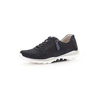 Gabor Femme Baskets, Dame Baskets Basses,Semelle intérieure Amovible,Semelle à Plateforme,Loisirs,Bleu (Nightblue) / 46,38 EU / 5 UK