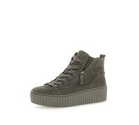 Gabor Femme Baskets, Dame Baskets Hautes,Semelle intérieure Amovible,Bottes à Lacets,Chaussures à Lacets,Mid-Cut,Marron (Tartufo) / 19,38 EU / 5 UK