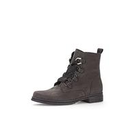 Gabor Femme Bottines, Dame Bottines à Lacets,Semelle intérieure Amovible,Botte d'hiver,Demi-Bottes,Botte à Lacets,Gris (Pepper) / 19,39 EU / 6 UK