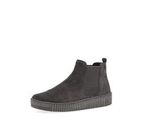 Gabor Femme Bottines, Dame Bottines Chelsea,Semelle intérieure Amovible,Bottes de Glisse,Plat,Demi-Bottes,Gris (Pepper) / 19,42 EU / 8 UK