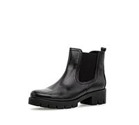 Gabor Femme Bottines, Dame Bottines Chelsea,Semelle intérieure Amovible,Bottes d'hiver,Demi-Bottes,Bottines,fourré,Noir (Schwarz) / 27,38.5 EU / 5.5 UK