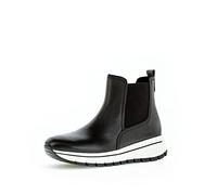 Gabor Femme Bottines, Dame Bottines Chelsea,Semelle intérieure Amovible,Demi-Bottes,Bottines,Bottes de Glisse,Plat,Noir (Schwarz),40 EU / 6.5 UK