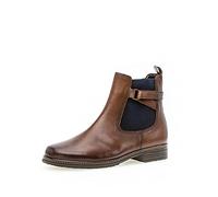 Gabor Femme Bottines, Dame Bottines Chelsea,Semelle intérieure Amovible,Demi-Bottes,fourré,Marron (Sattel (Eff)(Blue)),37.5 EU / 4.5 UK