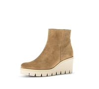 Gabor Femme Bottines, Dame Bottines compensées,Semelle intérieure Amovible,Demi-Bottes,Bottes à Semelle compensée,Marron (Lion) / 14,43 EU / 9 UK