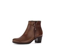 Gabor Femme Bottines, Dame Bottines,Semelle intérieure Amovible,Bottine,Haut de la Cheville,Fermeture éclair,Marron (Sattel) / 24,38.5 EU / 5.5 UK