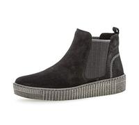 Gabor Femme Bottines, Dame Chelsea Boot, Bottes,Demi-Bottes,Bottes à la Cheville,Bootie,enfilez des Bottes,Plat,SCHW./Grey(anthr.),38 EU / 5 UK