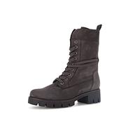 Gabor Femme Bottines, Dame Rangers,Semelle intérieure Amovible,Bottes d'hiver,Chaussures d'hiver,doublées,Bottes,Gris (Pepper) / 18,37.5 EU / 4.5 UK