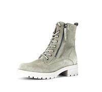 Gabor Femme Bottines, Dame Rangers,Semelle intérieure Amovible,Bottines,Bottes à Lacets,Bottes d'hiver,Chaudes,Vert (Salvia) / 34,38.5 EU / 5.5 UK