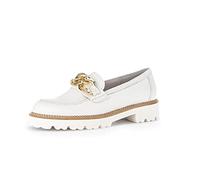 Gabor Femme Chaussures Basses, Dame Mocassin,Chaussons,Chaussures d'affaires,Pantoufles,Chaussures de collège,Blanc (Latte),38.5 EU / 5.5 UK