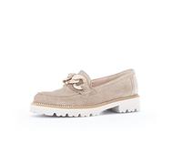 Gabor Femme Chaussures Basses, Dame Mocassin,Chaussons,Loafer,Chaussures d'affaires,Pantoufles,Beige (Kiesel),42 EU / 8 UK