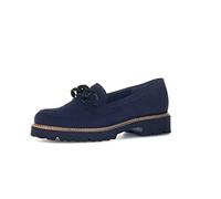 Gabor Femme Chaussures Basses, Dame Mocassin,Chaussons,Loafer,Chaussures d'affaires,Pantoufles,Bleu (atlantik) / 36,42 EU / 8 UK