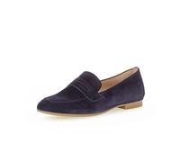 Gabor Femme Chaussures Basses, Dame Mocassin,Chaussons,Pantoufles,Chaussures de collège,Loafer,Chaussures d'affaires,Bleu (atlantik),37 EU / 4 UK